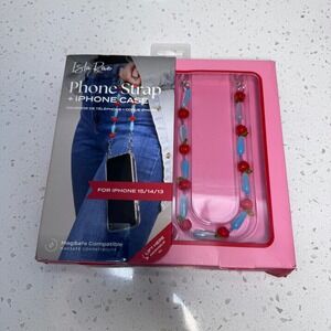 Isla Rae MagSafe for iPhone 15 14 13 Case Beaded Cherry Phone Strap R15WSC1 NEW